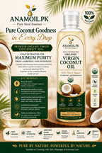 Premium Organic Virgin Coconut Oil – Cold Extracted, Unrefined & 100% Natural