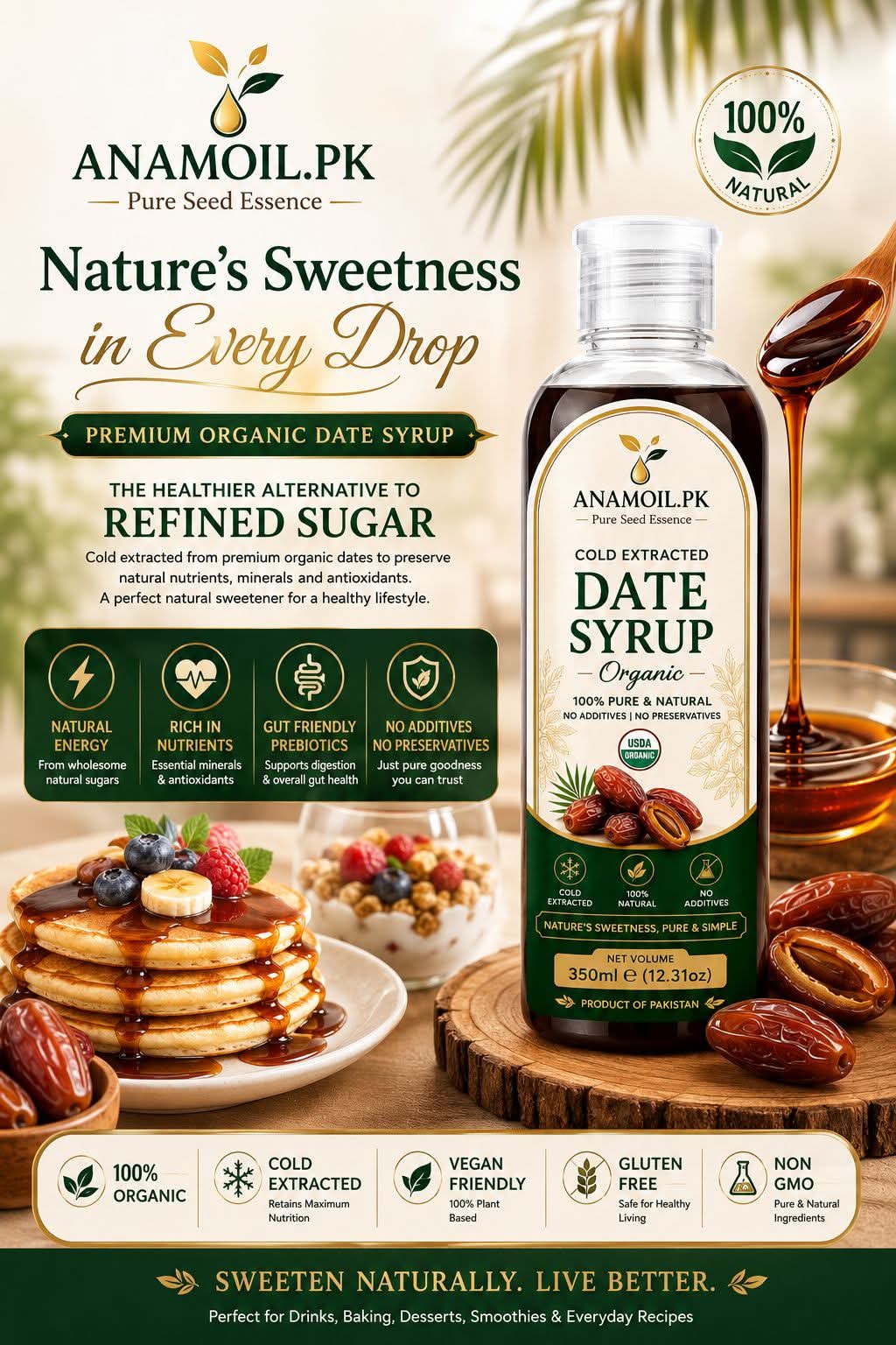 Organic Dates Syrup - 100% pure